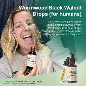 VINATURA Wormwood Black Walnut Cloves Liquid - Cleanse, Detox for Humans with Papaya Leaf and Pumpkin Seed, Intestinal Guard Formula Supplement - 2 Fl Oz