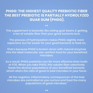 PERFECT PASS Prebiotic PHGG Partially Hydrolyzed Guar Gum 210G Powder - 100% Natural Gluten Free Non GMO - Certified Kosher Vegetarian Sugar Free