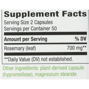 Nature'S Way Rosemary Leaves - 100 Capsules, 100 Count