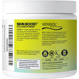 Sparkle Wellness VERISOL Bioactive Hydrolyzed Collagen Peptides | Collagen Powder Supplement with Vitamin C for Skin, Hair & Nail Health | Skin Boost (No Flavor) [50-Serves]