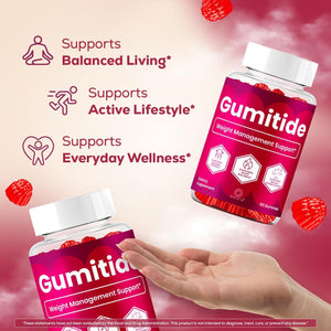 (3 Pack) Gumitide Gummies - Gumi Tide Support Advanced Formula Gummy Maximum Strength, Daily Gumitidegummies Premium All Natural Ingredients Overall Health & Wellness Reviews, 180 Gummies for 3 Months