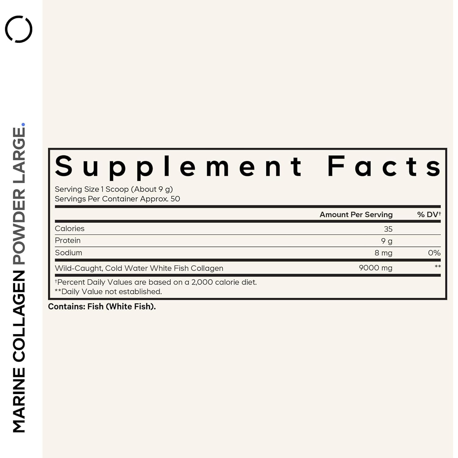 Codeage Marine Collagen Powder - Wild-Caught Hydrolyzed Fish Collagen Peptides - Type 1 & 3 Collagen Protein Supplement - Amino Acids for Skin, Hair, Nails - Paleo Friendly, Non-Gmo, 15.87 Ounces