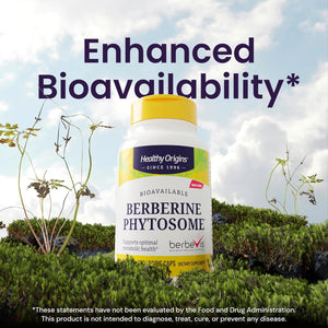Healthy Origins Berberine Phytosome 550 Mg, 120 Veggie Capsules - Bioavailable Berberis Aristata Extract - Supports Metabolic Health, Body Composition, Advanced Phytosome Technology - 4 Month Supply