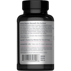 Neocell Phytoceramide Complex Supplement | 60 Capsules | Advanced Formula | Vegan Plant Derived Ceramides