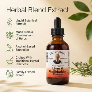 Christopher'S Original Formulas Liver & Gallbladder Formula, Herbal Supplement for Detox & Digestive Support, 2 Fl Oz
