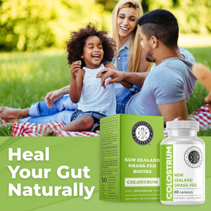 Intestinal Fortitude 100% Grass Fed New Zealand Cows Colostrum Capsules, Grassfed, Hormone Free, GMO Free, Optimal Gut Health and Immune System Support, Leaky Gut, IBD, 500 Mg Capsules, 60 CT
