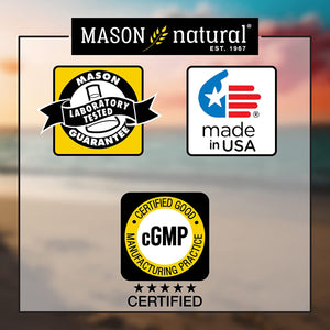 MASON NATURAL Glucosamine Chondroitin with Collagen & Hyaluronic Acid, 45-Day Supply Capsules for Normal Joint, Mobility, Flexibility, & Aging Support, 90 Capsules