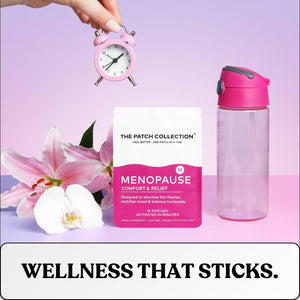 The Patch Collection® - Ultimate Menopause Support Patch for Women | Hot Flushes, Night Sweats, Fatigue, Mood, Sleep | 100% Natural & Vegan, Latex Free (Pack of 15)