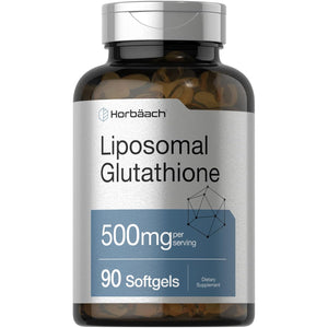 Horbäach Liposomal Glutathione 500Mg | 90 Softgels | Reduced Form | Non-Gmo & Gluten Free Supplement