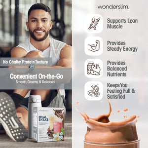 Wonderslim Meal Replacement Shake, Variety Pack, 15G Protein, 24 Vitamins & Minerals, Gluten Free (7Ct)