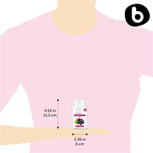 Organic Aronia Berry Capsules – Black Chokeberry Supplement with Natural Anthocyanins & Polyphenols – Supports Immune System – from Aronia Berries Powder – Non-Gmo – 500Mg, 90 Vegan Capsules