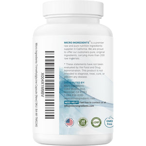 Micro Ingredients TMG 2000Mg, 240 Capsules | Double Strength Betaine Anhydrous Trimethylglycine* | Non-Gmo, Gluten Free
