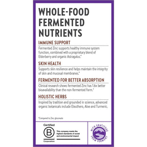 New Chapter Zinc Supplement, Fermented Zinc Complex, ONE Daily for Immune Support + Skin Health, Mineral-Balancing Formula Rich in Copper, Easy to Swallow & Digest, 60 Count (2 Month Supply)