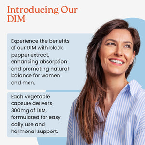 Newlife Naturals DIM Supplement 300Mg, Women & Men - Hormonal Acne and Balance, Estrogen, Menopause Support - 120 Day Supply
