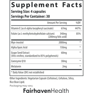 Fairhaven Health Ovaboost Fertility Supplements for Women | Conception for Her Support Ovulation & Egg Quality with Myo-Inositol & Folate | Prenatal Vitamin Natural Fertility Support | 120 Capsules