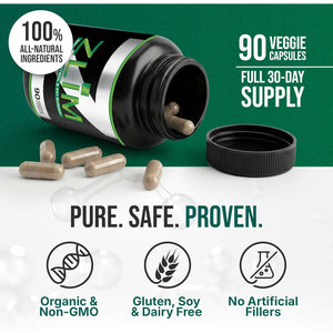 Dr. Zisman ZLIM Fiber Capsules – Fiber Supplement for Digestive & Gut Health Support – Apple Pectin, Gymnema Sylvestre & Ashwagandha – Plant-Based Dietary Supplement – 90 Veggie Capsules