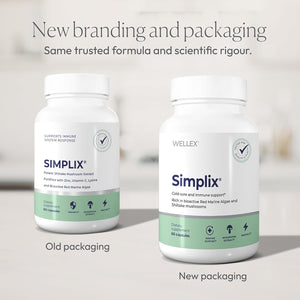 Simplix | Natural Supplement to Strengthen the Immune System | Respond to Outbreaks | Source of Highly Researched Mushroom & Seaweed Polysaccharides 60 Veggie Capsules (1 Pack)
