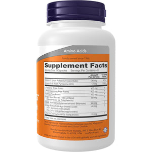 NOW Foods Supplements, True Focus™ with Amino Acids, Ginkgo, DMAE + Coq10 and Grape Seed Extract , 90 Veg Capsules