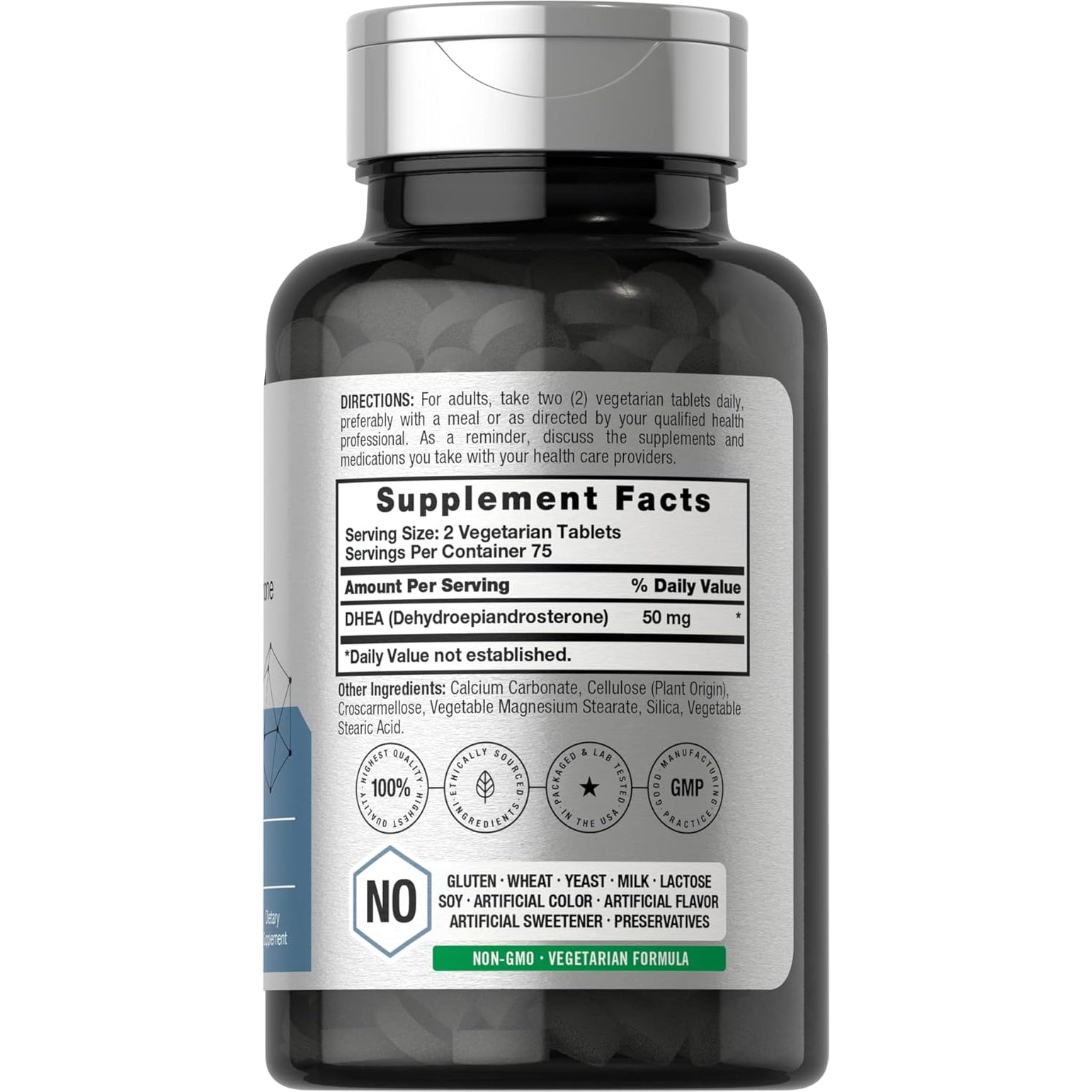 Horbäach DHEA 50Mg | 150 Tablets | Non-Gmo, Gluten Free Supplement