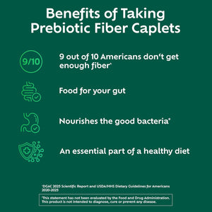 Benefiber Prebiotic GLP-1 Friendly Fiber Supplement Caplets, 84 Count