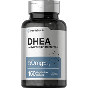Horbäach DHEA 50Mg | 150 Tablets | Non-Gmo, Gluten Free Supplement