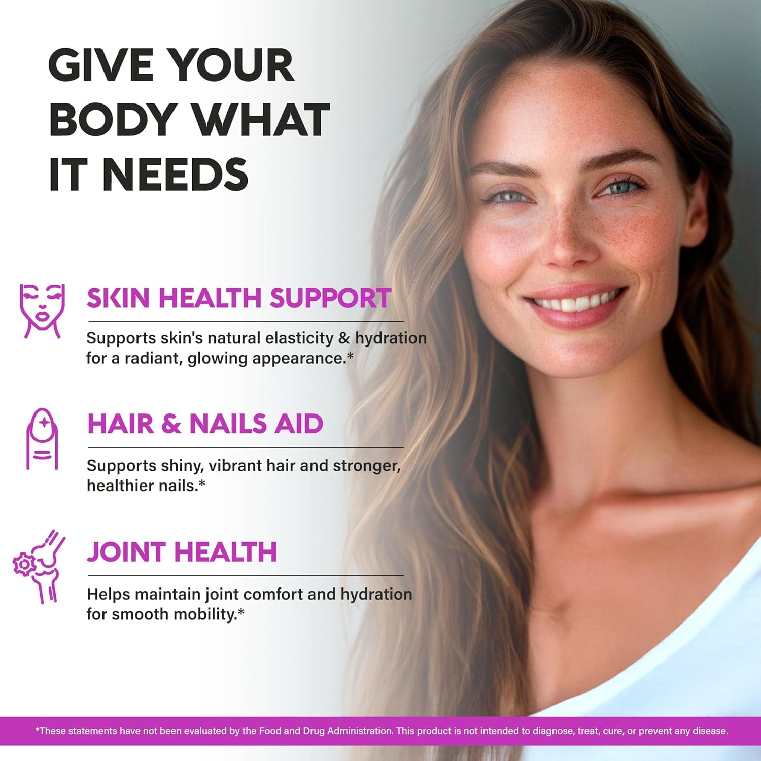 Multi Collagen Peptides - Hydrolyzed Types I, II, III, V & X - Collagen Supplement for Women 1300Mg - W/ Hyaluronic Acid, Vitamins C & E - Skin, Hair, Nails & Joint Support - Lab Tested - 120 Capsules