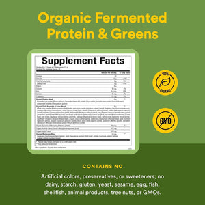 Whole Earth & Sea from Natural Factors, Organic Fermented Greens, Vegan Whole Food Supplement, Unflavored, 13.8 Oz