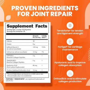 Saltwrap Collagen Synthesis - Collagen Peptides for Joints with Fortigel, Tendoforte, Best Collagen Powder for Tendons, Ligaments, and Cartilage Recovery and Repair, NSF Certified for Sport