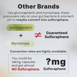10Mg Pure Stabilized Sulforaphane Supplement from Broccoli Sprout Extract - Cellular Detox, Liver & Brain Health Support - Nrf2 Activator - Non-Gmo & Glyphosate Free - 30 Vegan Capsules