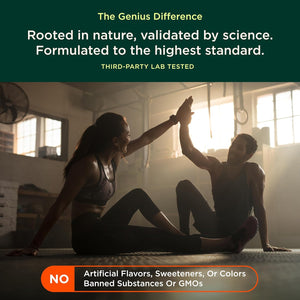The Genius Brand Genius Consciousness - All-In-One Brain Health Supplement for Clarity - Supports Concentration, Creative Thinking, Energy & Memory - Powered by Nootropics - 15 Servings - Snow Cone