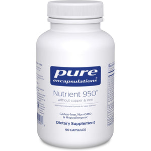 Pure Encapsulations Nutrient 950 without Copper & Iron | Hypoallergenic Multi-Vitamin/Mineral Formula for Optimal Health | 90 Capsules