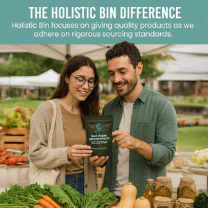 Holistic Bin Red Marine Algae Powder Gigartina and Dumontiacea Red Algae Supplements | Gluten Free, Vegan, Wild Harvested | Rich in Vegan Omega 3 (30 Grams)