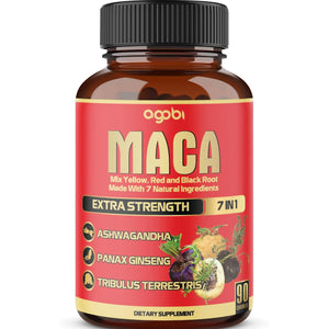 Maca Root Capsules - Supports Natural Health - Energy - Performance & Mood Supplement - Enhanced Blood Flow 3-Month Supply