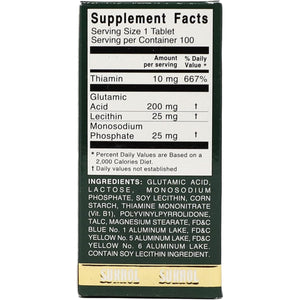 Sukrol, Vitamin, Improve Healthy Brain Function, 100 Tablets, Bottle