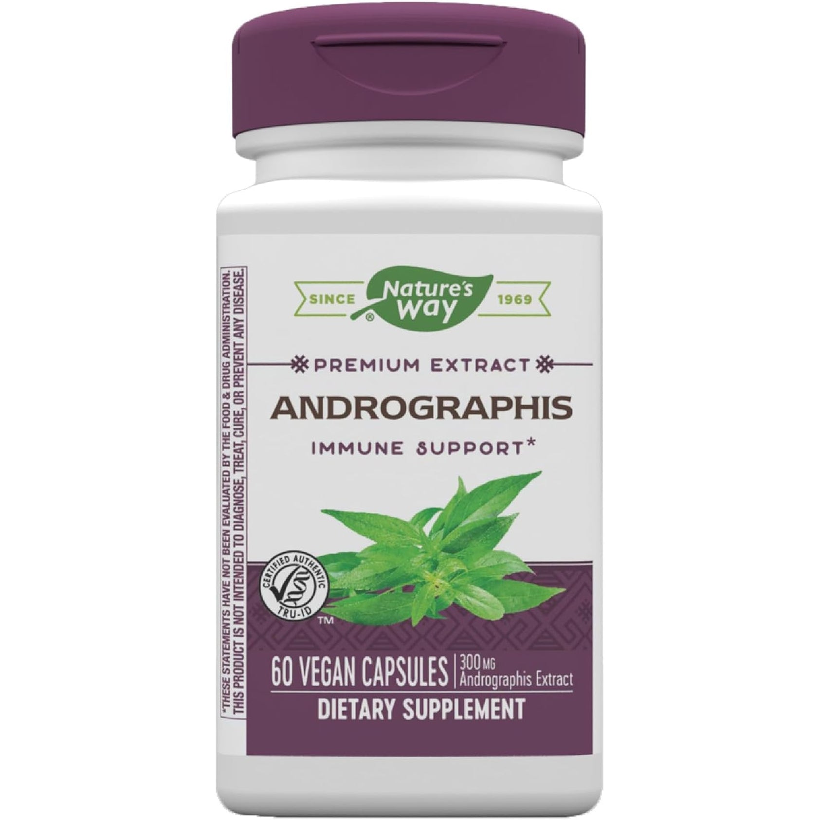 Nature'S Way Premium Extract Andrographis, Immune Support*, 300 Mg Andrographis Extract per Serving, 60 Vegan Capsules