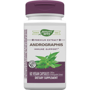 Nature'S Way Premium Extract Andrographis, Immune Support*, 300 Mg Andrographis Extract per Serving, 60 Vegan Capsules