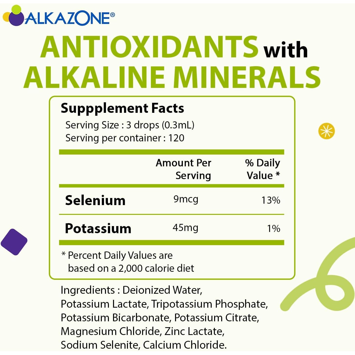 ALKAZONE Balance Your Ph Antioxidants Alkaline Mineral Booster & Supplements (2 Packs)