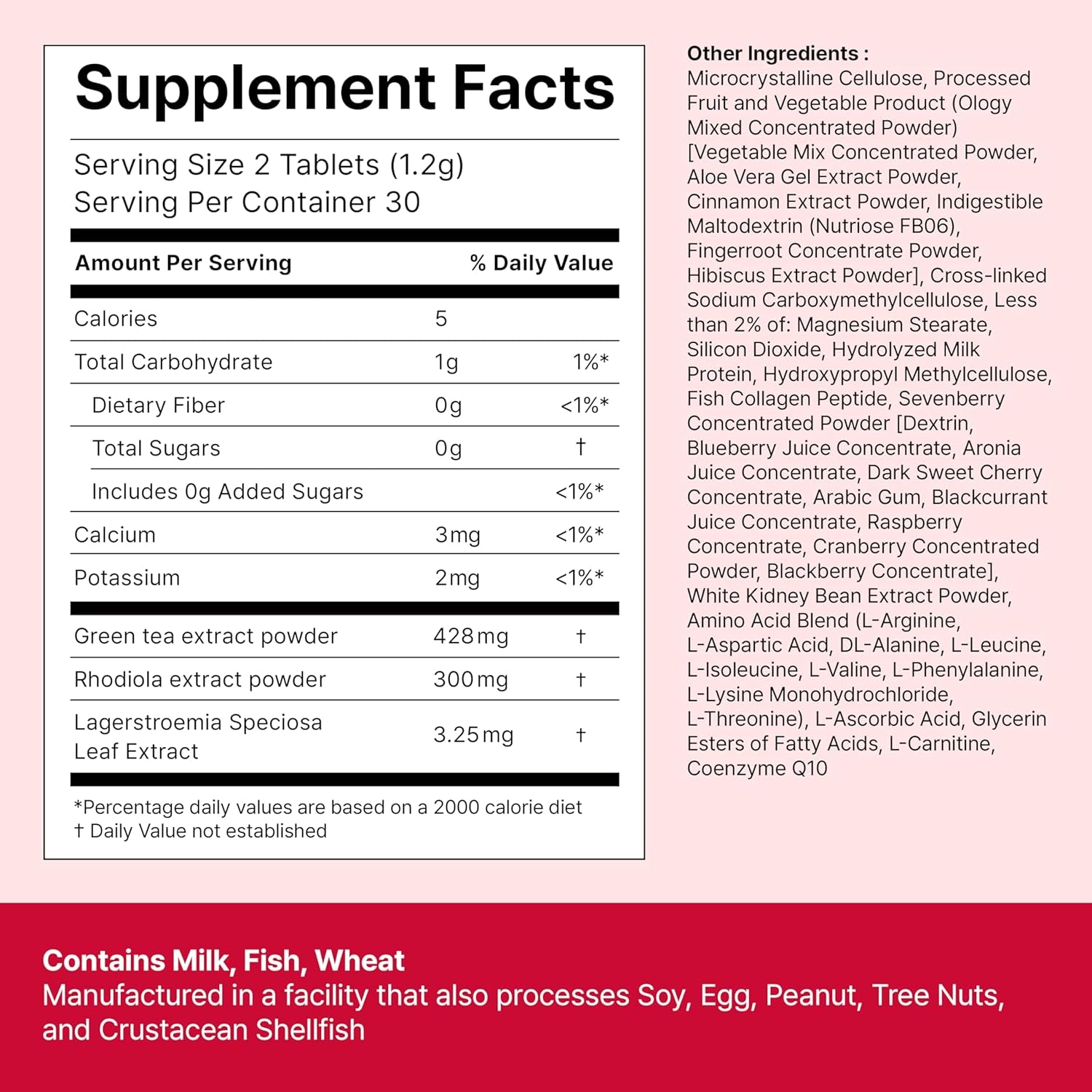 FOODOLOGY Coleology Cut PRO – Green Tea Extract 428Mg Nighttime Fat Metabolism Support for Women, 9-In-1 Formula with Banaba Leaf & Rhodiola Rosea, Korean Dietary Supplement, 30 Day Supply