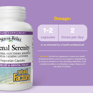 Natural Factors STRESS-RELAX® Adrenal Serenity, 60 Capsules