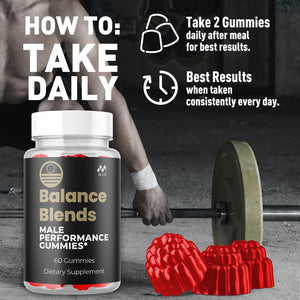 Balance Blends Gummies, Official Balanceblends Gummys with All Natural Ingredients, Balance Blends Advanced Health Support Supplement Maximum Strength Active Lifestyle Multivitamin Gummys (60 Gummies)