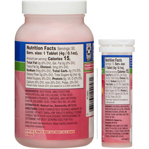 Relion Glucose, 50 Tablets with On-The-Go Tube, 10 Tablets. (Fruit Punch)