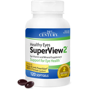 21St Century Healthy Eyes Superview 2 Softgels, 120 Count