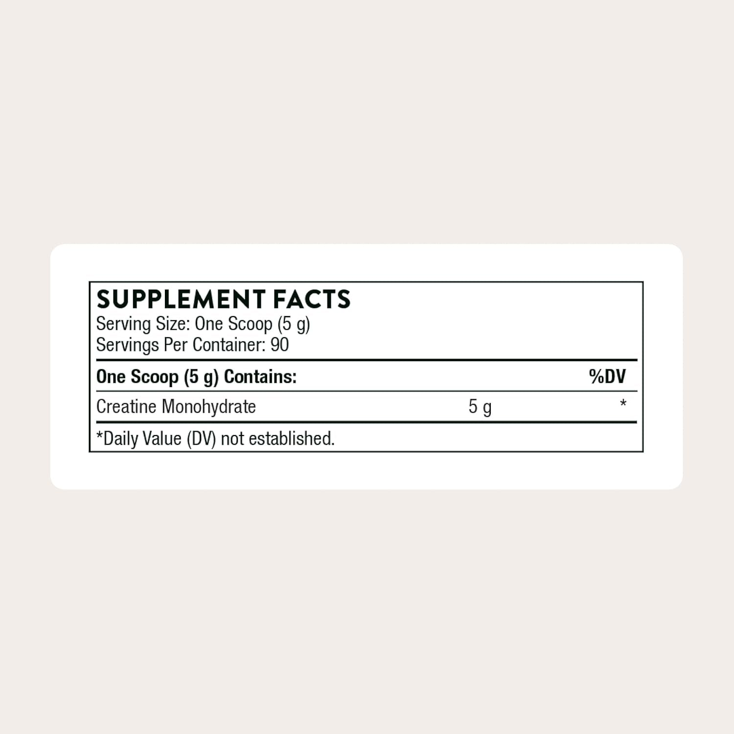 THORNE Creatine - Micronized Creatine Monohydrate Powder - Support for Muscles & Cognitive Function* - for Women & Men - Unflavored - NSF Certified for Sport - 5 G per Serving - 90 Servings