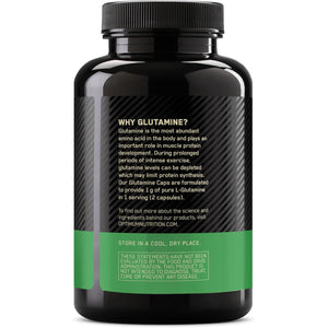 Optimum Nutrition L-Glutamine Muscle Recovery Capsules, 1000Mg, 240 Count (Package May Vary)