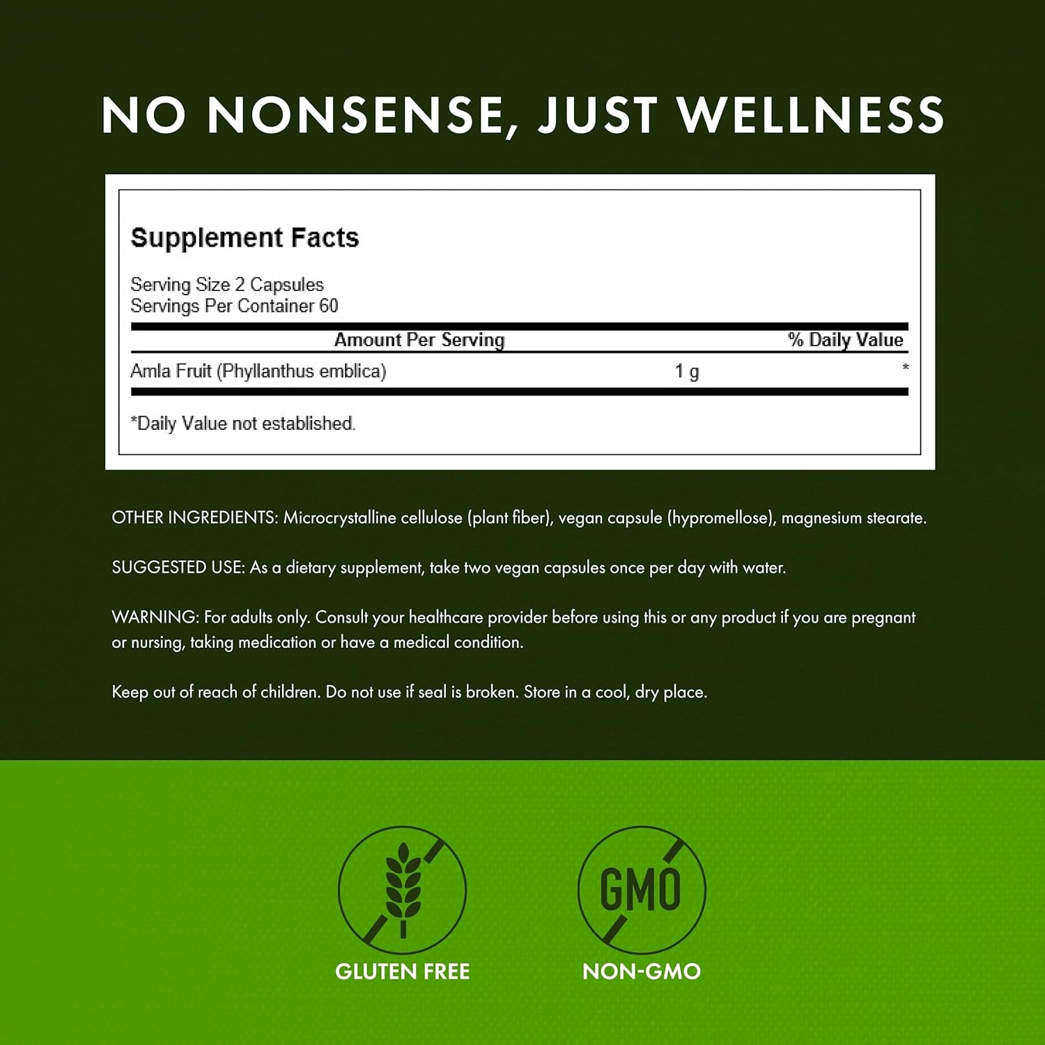 Swanson Full Spectrum Amla Fruit (Indian Gooseberry) Ayurvedic Energy Vitality Antioxidant 500 Milligrams 120 Capsules