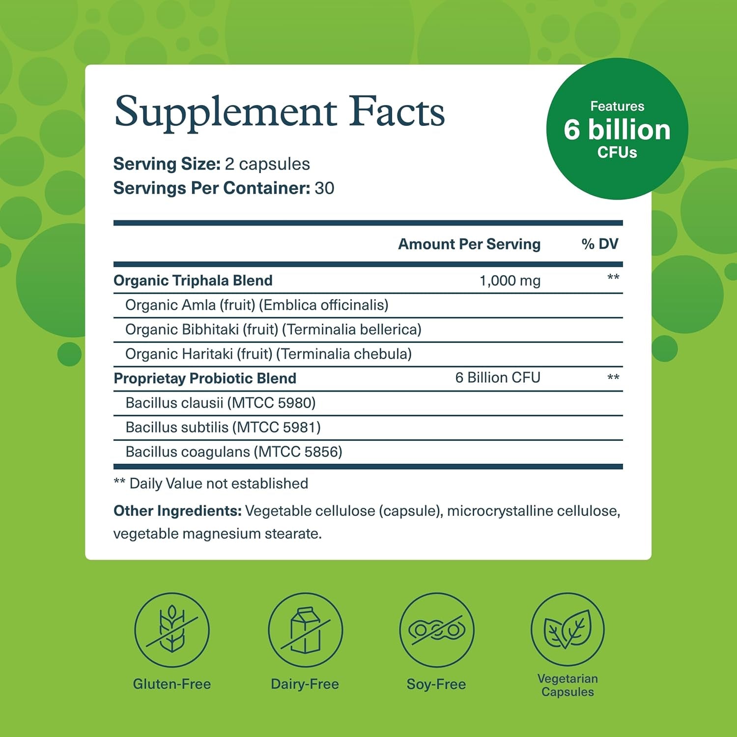 Youtheory Spore Probiotic - Helps Gut Health* - 6 Billion CFU with Prebiotics - Supports Regular Bowel Movement & Diarrhea Relief* - Shelf Stable - 60 Vegetarian Capsules (30-Day Supply)