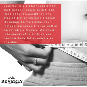 Beverly International Lean Out 120 Caps. Fat Burner with Metabolic Support. Lipotropics. Choline, Carnitine, Chromium. Stimulant-Free Belly Fat Burner. Get Leaner. Use AM & PM, Stackable Diet Pills.