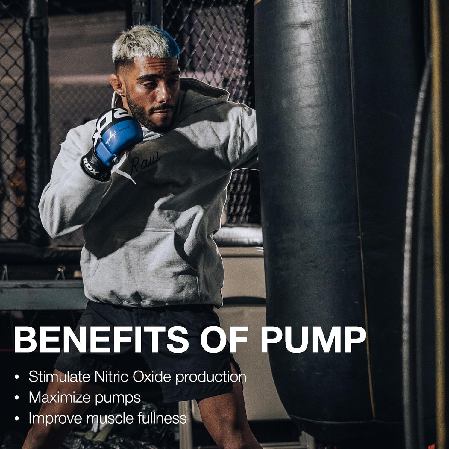 RAW Pump Stim Free Pre Workout (Watermelon) - Non-Stimulant Pre Workout Supplement Powder Nitric Oxide Booster - Pre Workout Supplements Drink for during Workout - 40 Servings