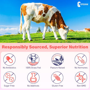 (180 Gummies) Beef Organ Supplement for Women - 5300Mg Beef Liver, Kidney, Uterus & 10 More, for Hormone Balance, Menstruation, Energy, Immunity, Gut & Skin Health - 100% Grass Fed & Pasture Raise