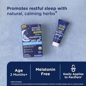 Mommy'S Bliss Organic Baby Bedtime Paci Gel, Promotes Restful Sleep*, Melatonin Free, Age 2 Months+, 0.53 Fl Oz